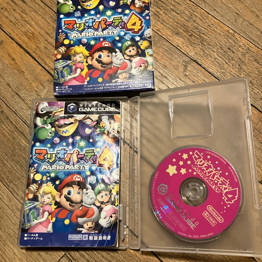 Japanese Mario party 4 for the game cube